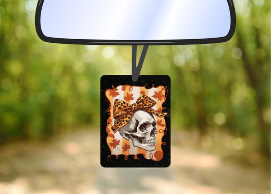 Halloween skull felt freshie