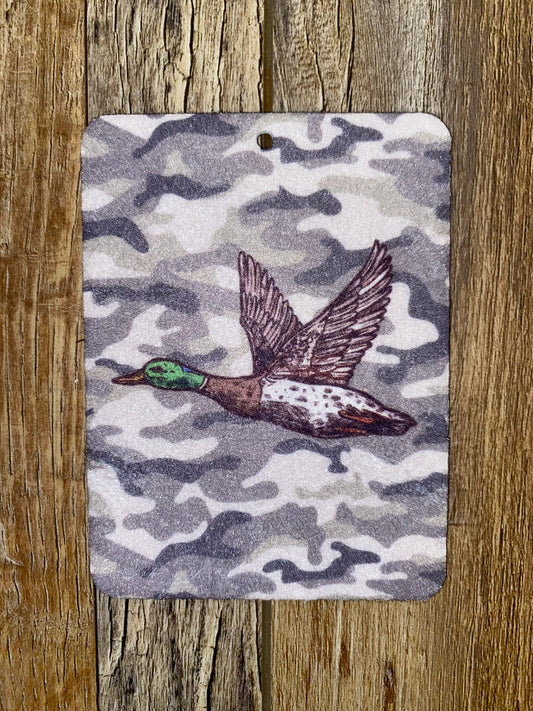 Camo duck felt freshie