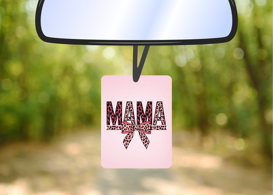 Mama pink/leopard felt freshie