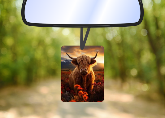 Highland cow felt freshie