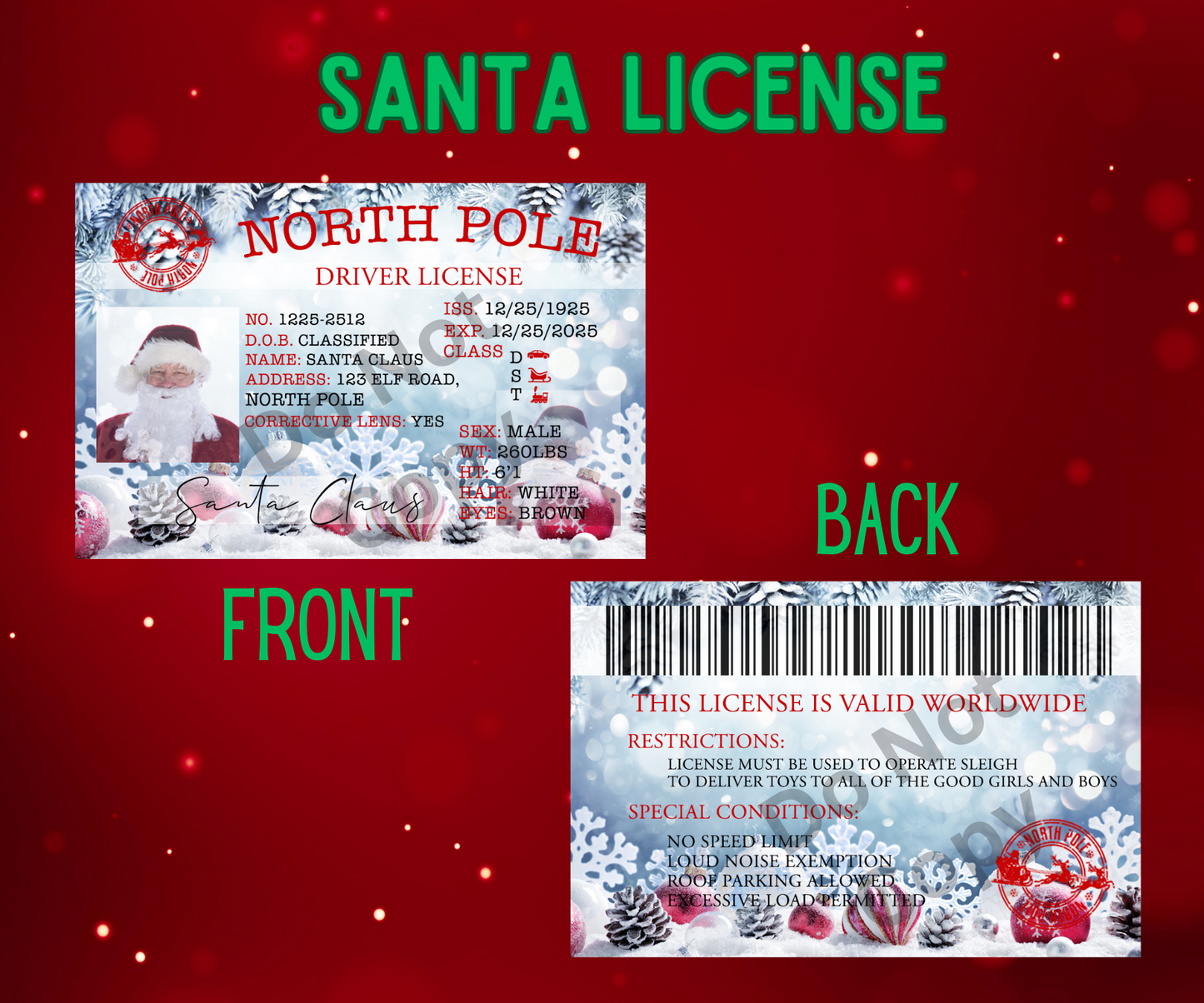 Santa license