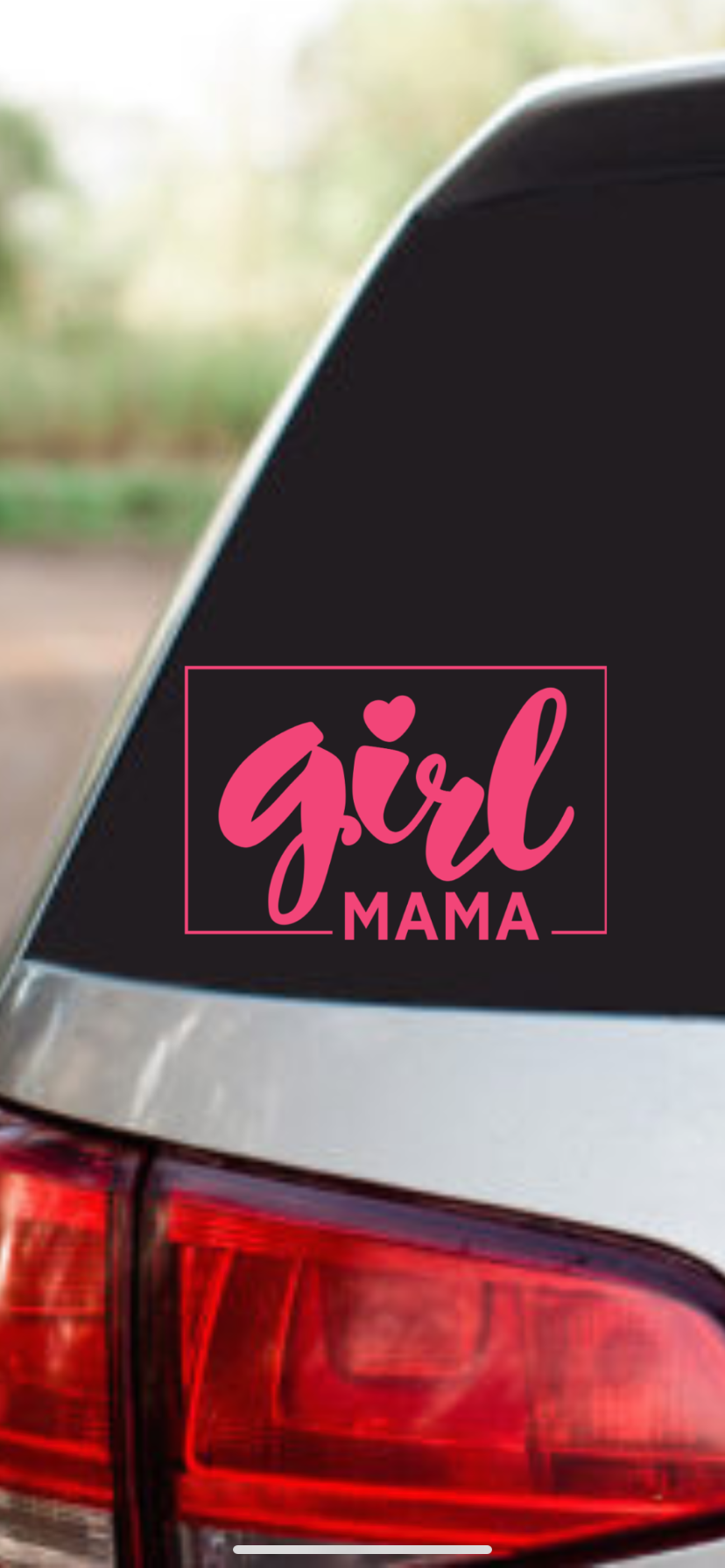 Car decal - Girl mama