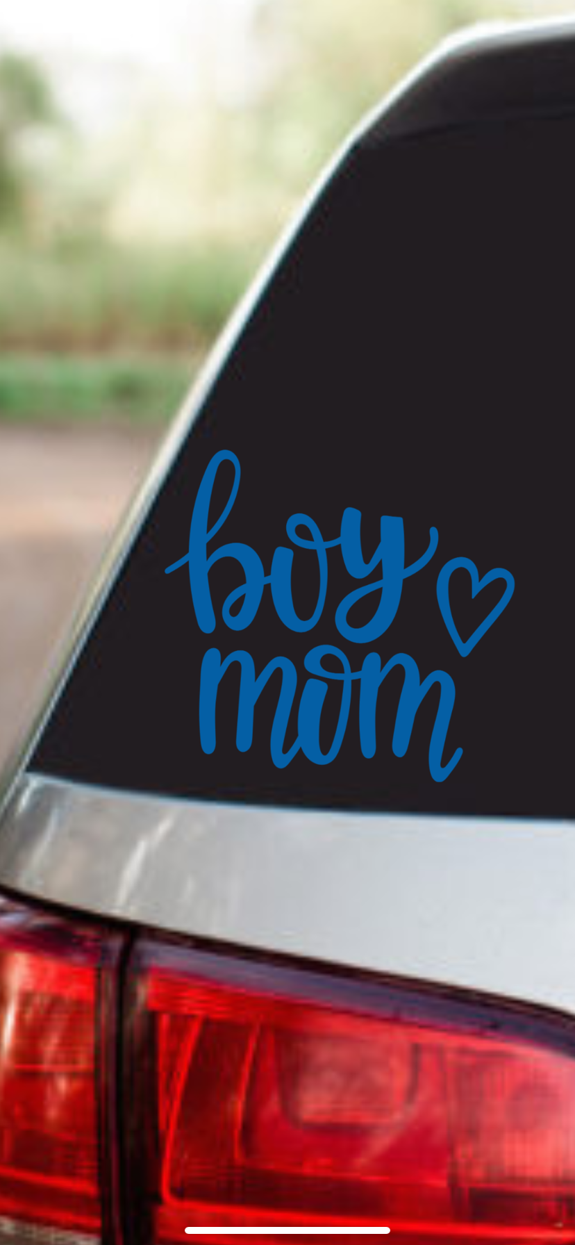 Car decal - Boy mom