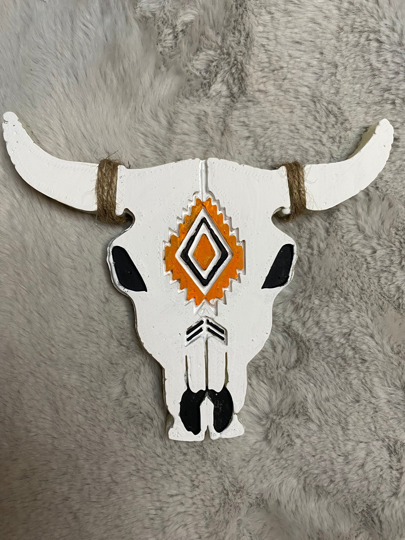 Cow Skull freshie- White